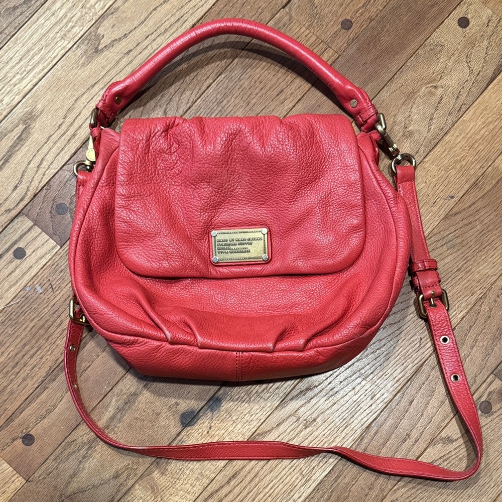 Marc by Marc Jacobs Coral Leather Shoulder Bag